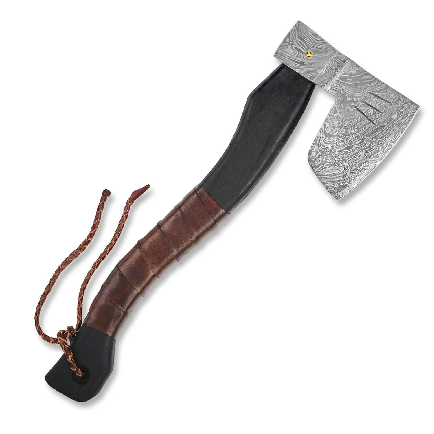 Damašková sekera Dellinger Vikinghjerte Sisso Wood