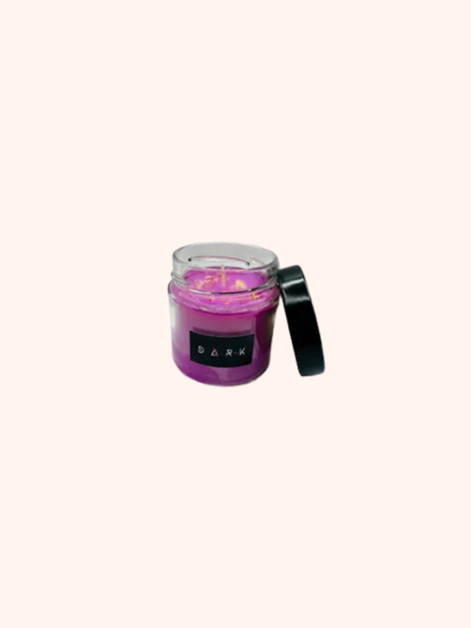 Organická vonná svíčka Dárek, fialová 170ml