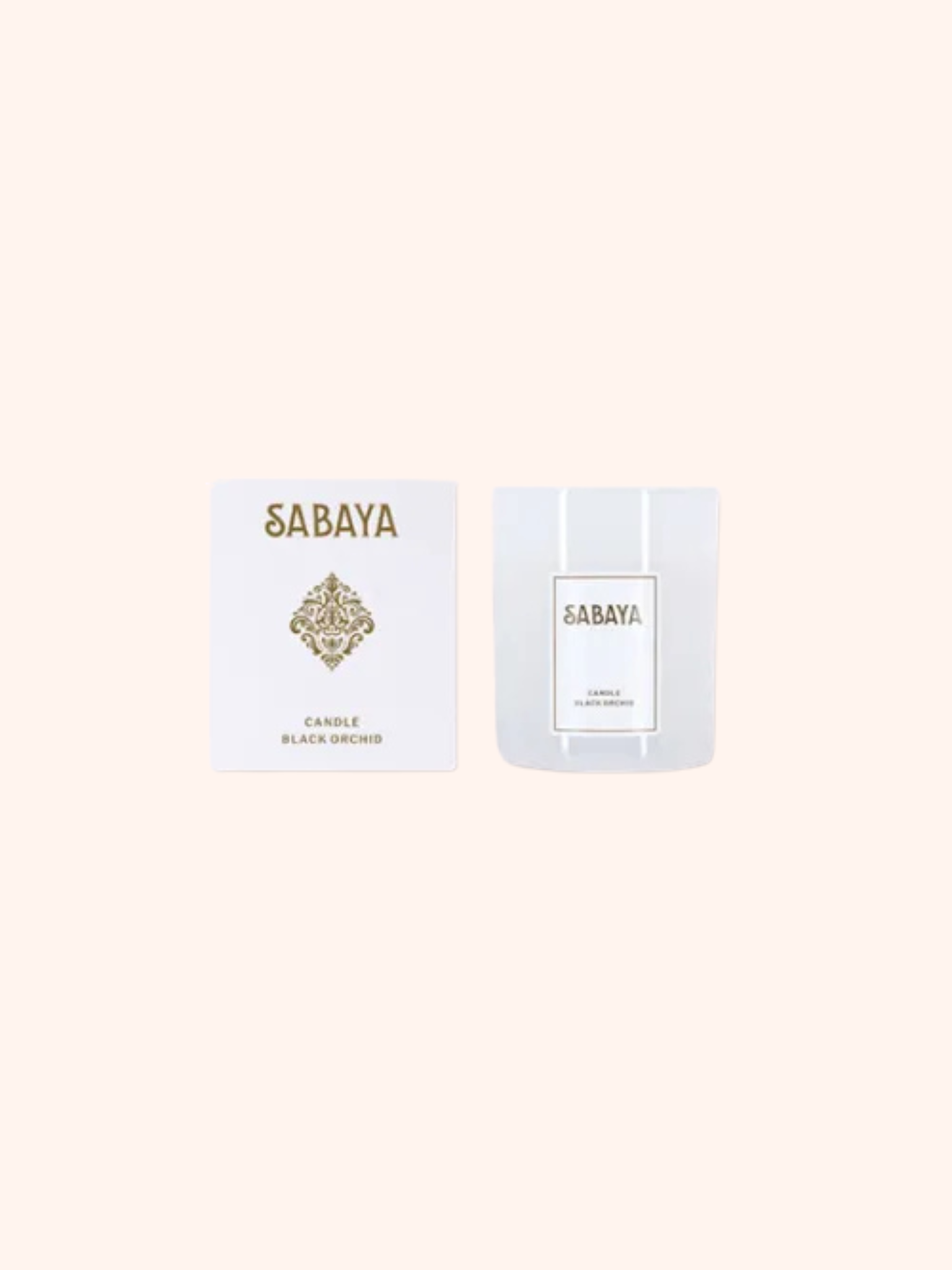Sabaya sojová svíčka bílá, black orchid